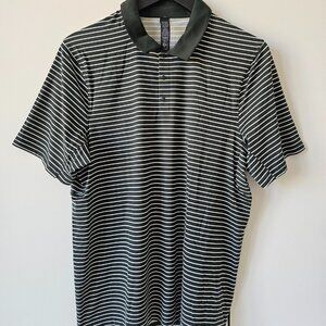 NWT LULULEMON PEVR Green Logo Sport Polo SS Golf Shirt Men's UPF 40+ M XL XXL
